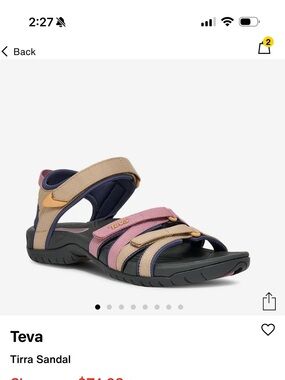 New Teva strap sandals